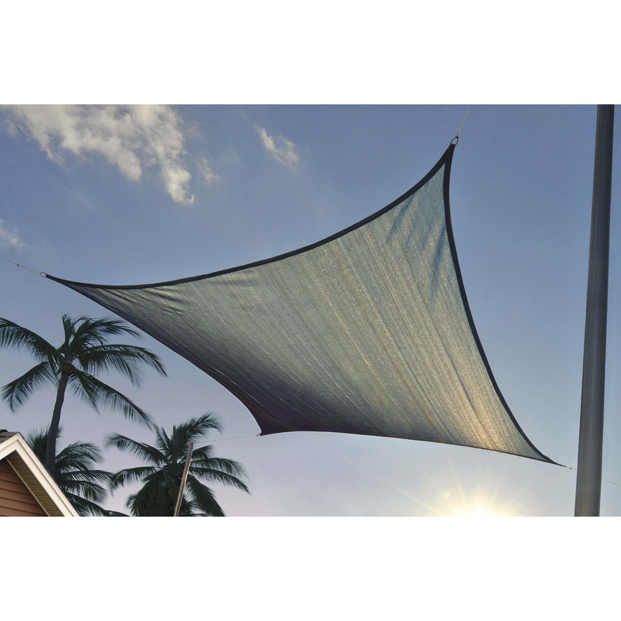 ShelterLogic Sun Shade Sail, 16ft. Square, Sea, Model# 64155
